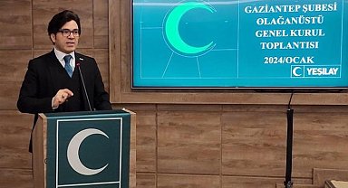 Gaziantep'te Yeşilay Prof. Dr. Haluk Şen'e emanet