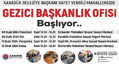 Gezici Başkanlık Ofisi Başlıyor..