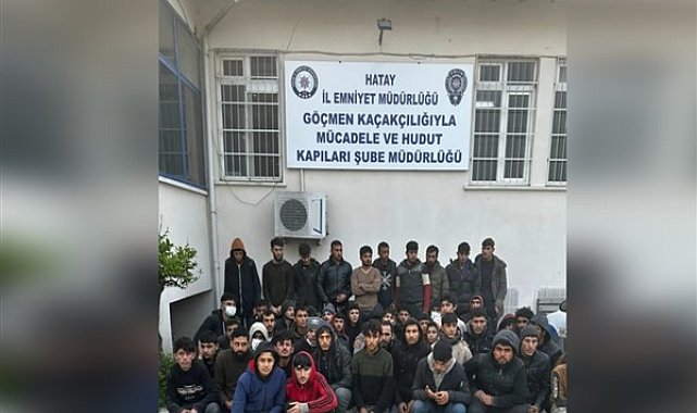Hatay'da yurda yasa dışı yollarla giren 53 Suriye uyruklu yakalandı