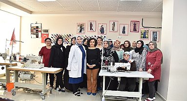 Kartepeli kadınlardan giyim kursuna büyük ilgi 