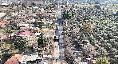 Kepez Odabaşı Mahallesi yolu asfaltlanıyor 