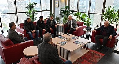 Manisa'da şehit ailesinden Başkan Ergün'e ziyaret