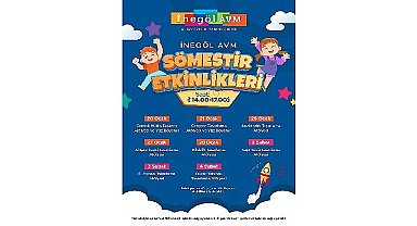 Sömestir coşkusu inegöl avm'de yaşanacak 