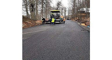 Teleferiğin son durağına otopark ve yol
