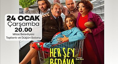 Yasemin Yalçın Tiyatrosu ile Her şey bedava 24 Ocak'ta Milas'ta