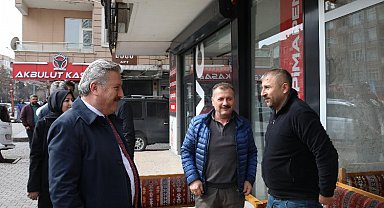 Başkan Palancıoğlu'na  Hunat Mahallesi esnafından yoğun ilgi
