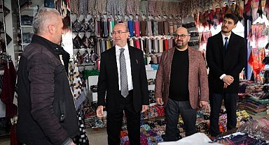 Başkan Pekyatırmacı'dan Tekstil Pazarı ziyareti