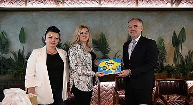 Başkan Taban Spor Lisesi'nin Ukraynalı Misafirleriyle Buluştu