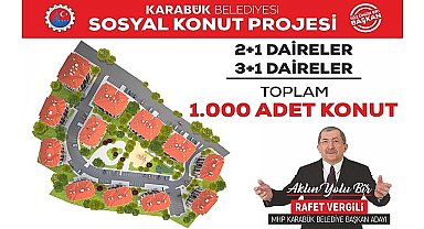 Başkan Vergili'den 1.000 Adet Konut Projesi
