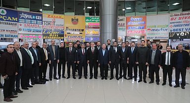 Bozdağ ve Beyazgül'den terminal esnafına ziyaret
