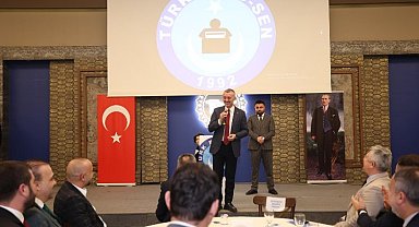 Büyükakın, Türk Büro-Sen üyeleri ile bir araya geldi