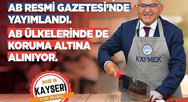 Büyükkılıç: "Pastırmamızın tescil başvurusu, AB Resmi Gazetesi'nde yayımlandı"