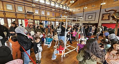 Çocuklar ara tatil şenliğinde doyasıya eğlendiler