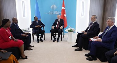 Cumhurbaşkanı Erdoğan, Ruanda Cumhurbaşkanı Kagame ile görüştü