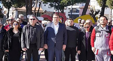 Depremde hayatını kaybedenler Seferihisar'da anıldı