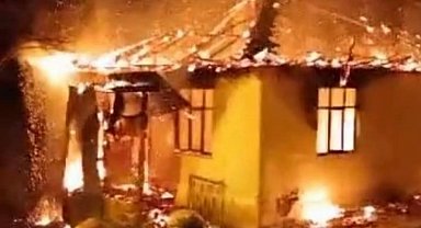 Düzce Yığılca'da müstakil ev küle döndü!