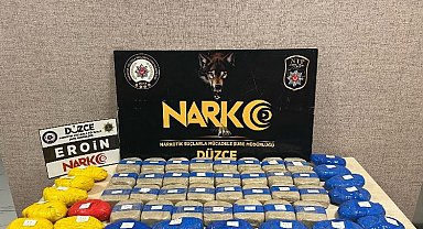 Düzce'de 25 kilo uyuşturucu madde yakalandı 
