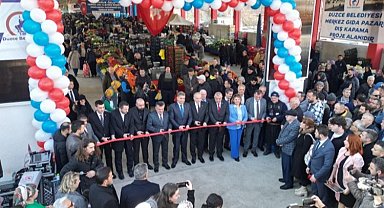 Düzce'de Aziziye Pazaryeri açıldı