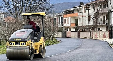 İnegöl'de Çeltikçide bağlantı yolu asfaltla kaplandı