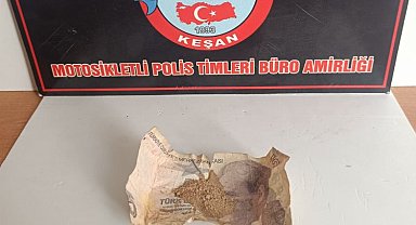 Keşan'da uyuşturucuya 1 gözaltı