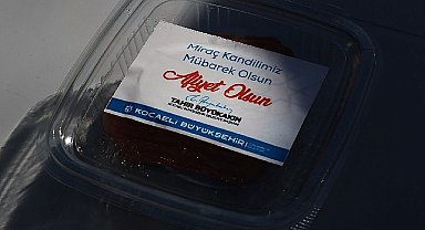 Kocaeli Büyükşehir'den Miraç Kandilinde tatlı ikramı