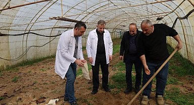 Kocaeli'de üreticiye destek devam ediyor