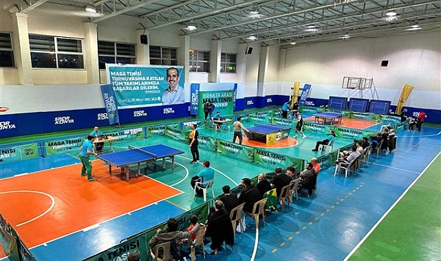 Konya'da Birimler Arası Masa Tenisi Turnuvası düzenlendi