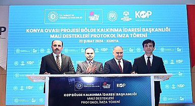 Konya'da KOP Desteğiyle Hayata Geçecek 128 Milyon Liralık 22 Tarımsal Projenin İmzaları Atıldı