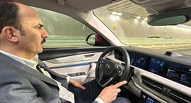 Konya'da alt geçide Togg'lu tanıtım