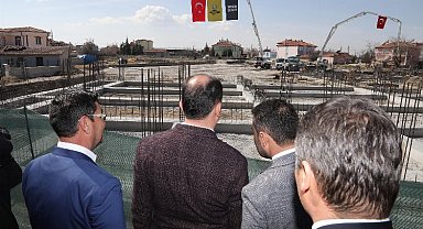 Konya'nın en büyük kapalı pazaryeri için ilk temel