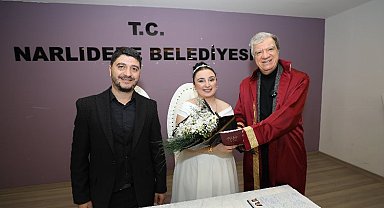 Narlıdere'de çiftlere 14 Şubat sürprizi