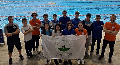 Osmangazili yüzücülerden iki madalya
