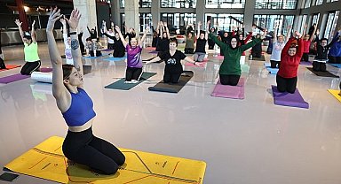 Pancar Deposu'nda yoga buluşmaları başladı 