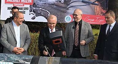 Salihli'ye Bozdağların zirvesinden doğal kaynak suyu