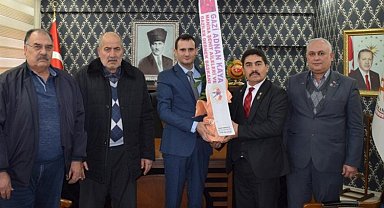 Şehit Aileleri ve Gaziler Derneğinden Kaymakam Temur'a ziyaret