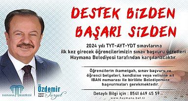 Üniversite Sınav Ücretleri Belediye'den