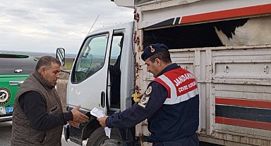 Uzunköprü'de canlı hayvan taşımacılığı kontrolü