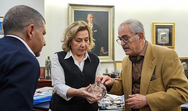 Basın Konseyi heyeti Başkan Büyükerşen’i ziyaret etti