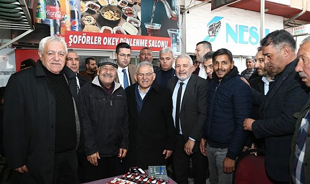 Başkan Büyükkılıç, nakliyeciler sitesi esnafına yeni projesini anlattı