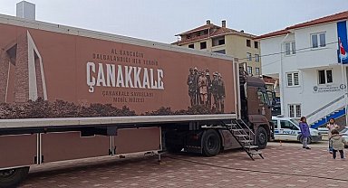 Bilecik Pazaryeri'nde 'Mobil Müze Tır'a yoğun ilgi