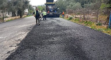 Bodrum'da Sıcak Asfalt Çalışmaları