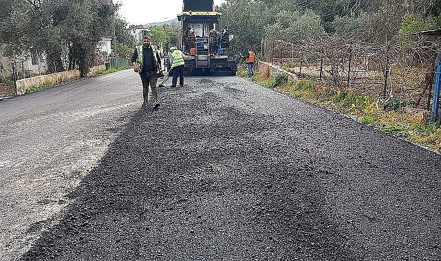 Bodrum'da Sıcak Asfalt Çalışmaları