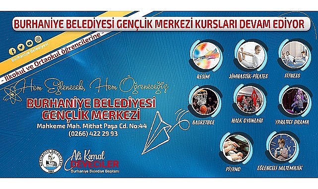 Burhaniye Belediyesi Gençlik Merkezi'nde “Hem Eğlenecek, Hem Öğreneceğiz