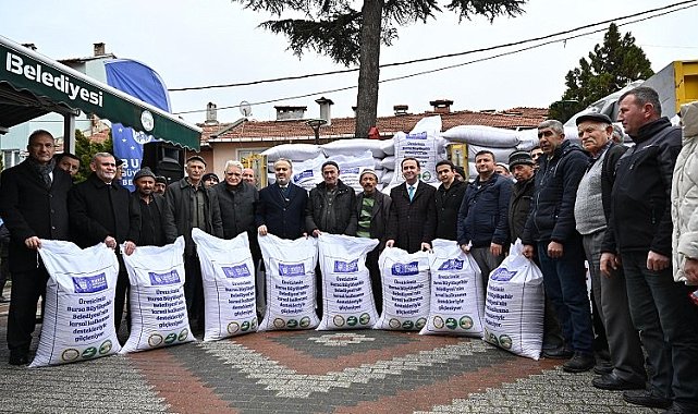Bursa Büyükşehir'den besiciye yem desteği