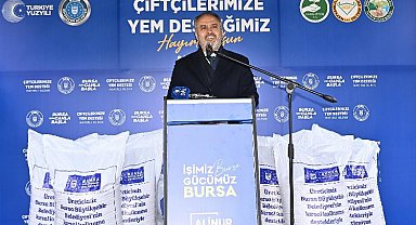 Bursa'da besiciye destek