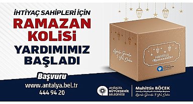 Büyükşehir'den ihtiyaç sahiplerine Ramazan gıda kolisi