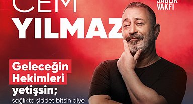 Cem Yılmaz 'sağlıkta şiddet bitsin' diye sahneye çıkacak
