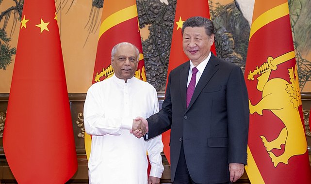 Çin Cumhurbaşkanı Xi Sri Lanka Başbakanı Dinesh Gunawardana ile görüştü