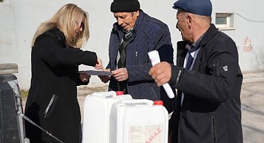 Eskişehirli üreticiye 'sıvı gübre' desteği