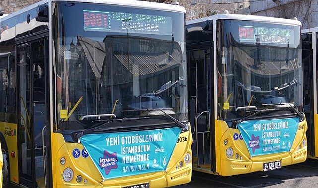 İETT, 500T hattına 5 yeni otobüs daha ekledi